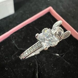 DISNEY STITCH & STONE RING, STERLING SILVER 925 SIZE: 58/ 8.5
